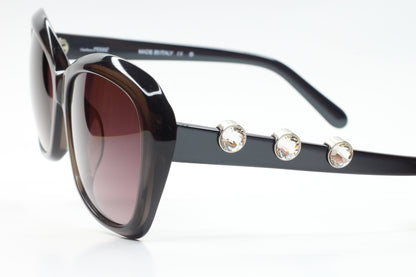 Gianfranco Ferre FG54403 Crystal Brown Designer Sunglasses