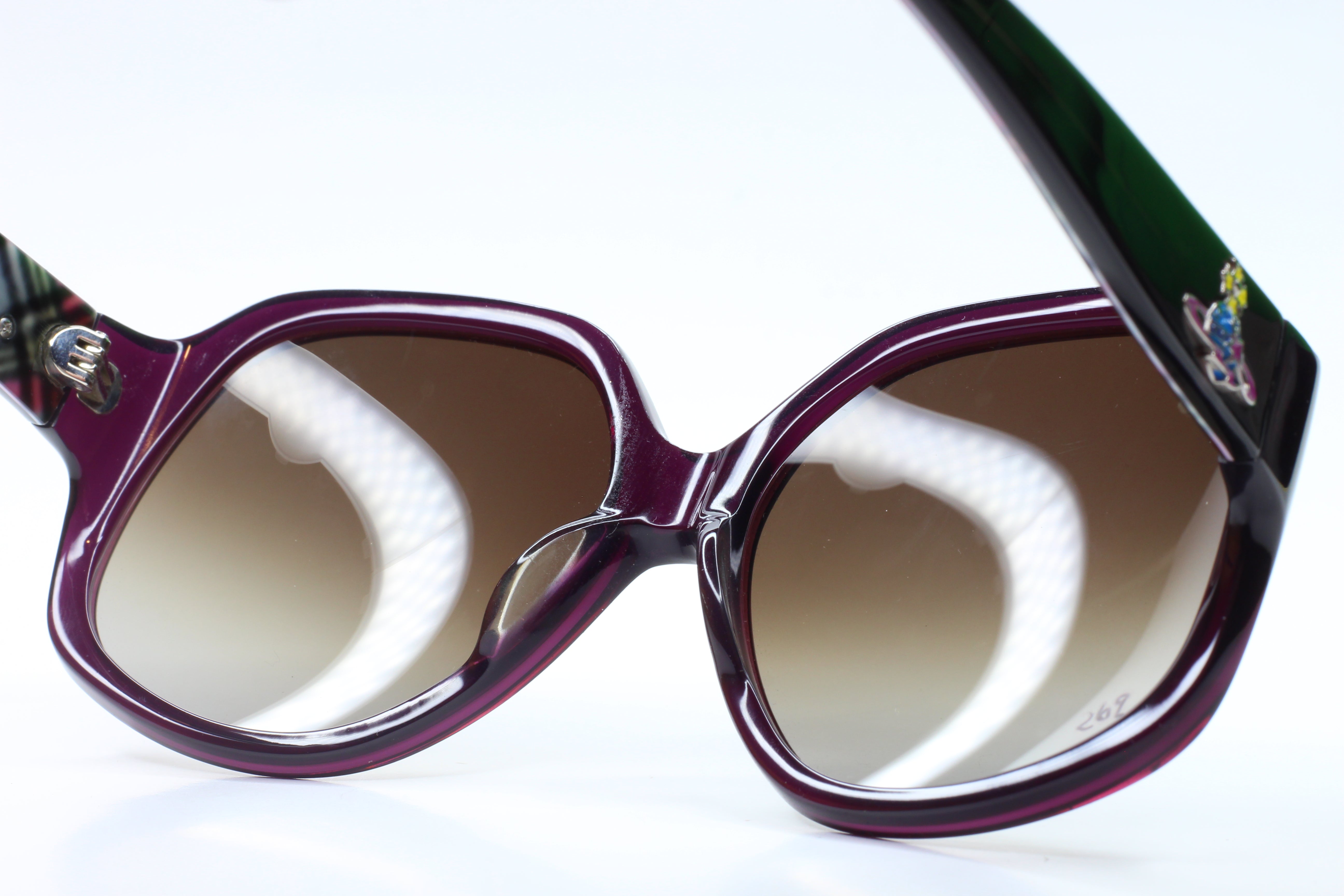 Vivienne Westwood VW74607 Purple Acetate Italy Sunglasses – ABC