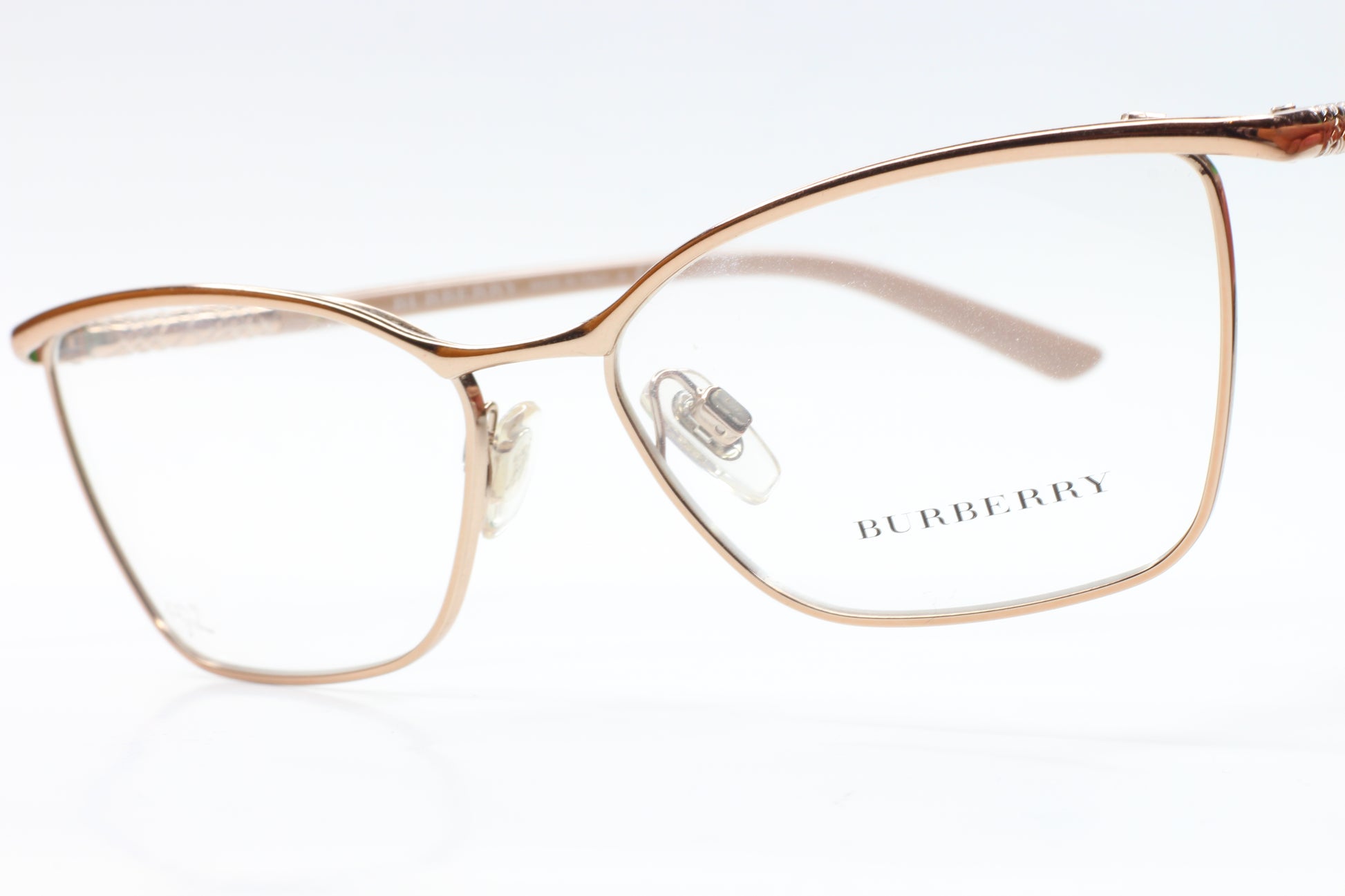 Burberry B1209 Rose Gold Designer Metal Italy Sunglasses - ABC Optical