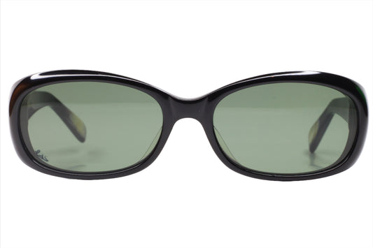 S&C Cecile Black Gloss Acetate Designer Italy Sunglasses