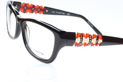 La Matta LM3084 Black Red Acetate Designer Italy Eyeglasses Optical Frames ABC Optical Eyeglasses