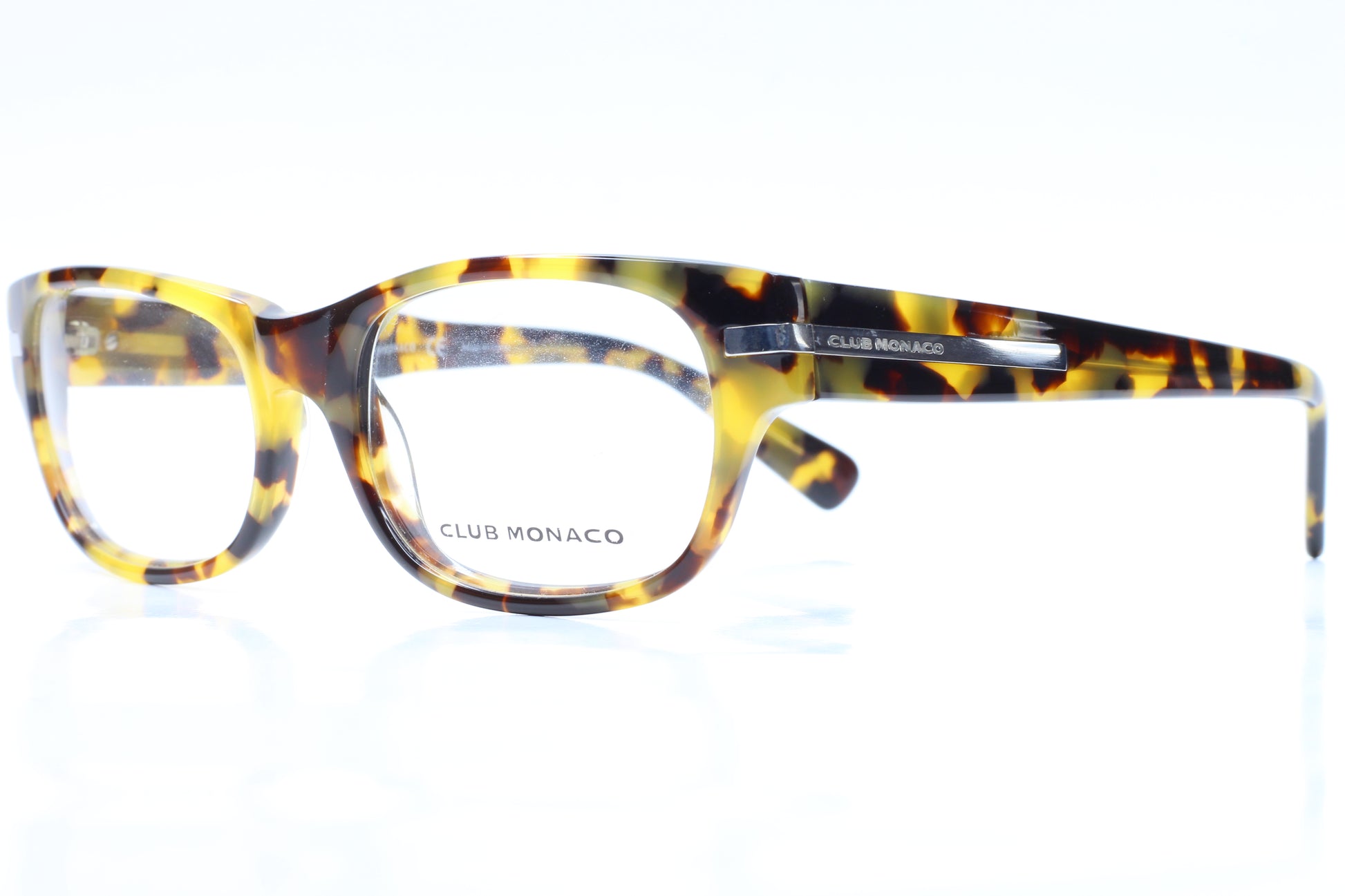 Club Monaco CM6008 642 Yellow Havana Luxury Eyeglasses Optical Frames ABC Optical Eyeglasses