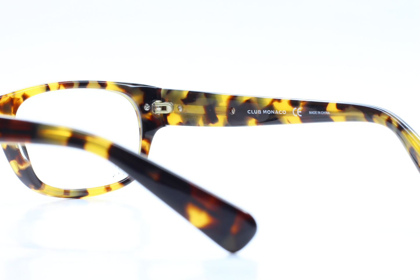 Club Monaco CM6008 642 Yellow Havana Luxury Eyeglasses Optical Frames ABC Optical Eyeglasses