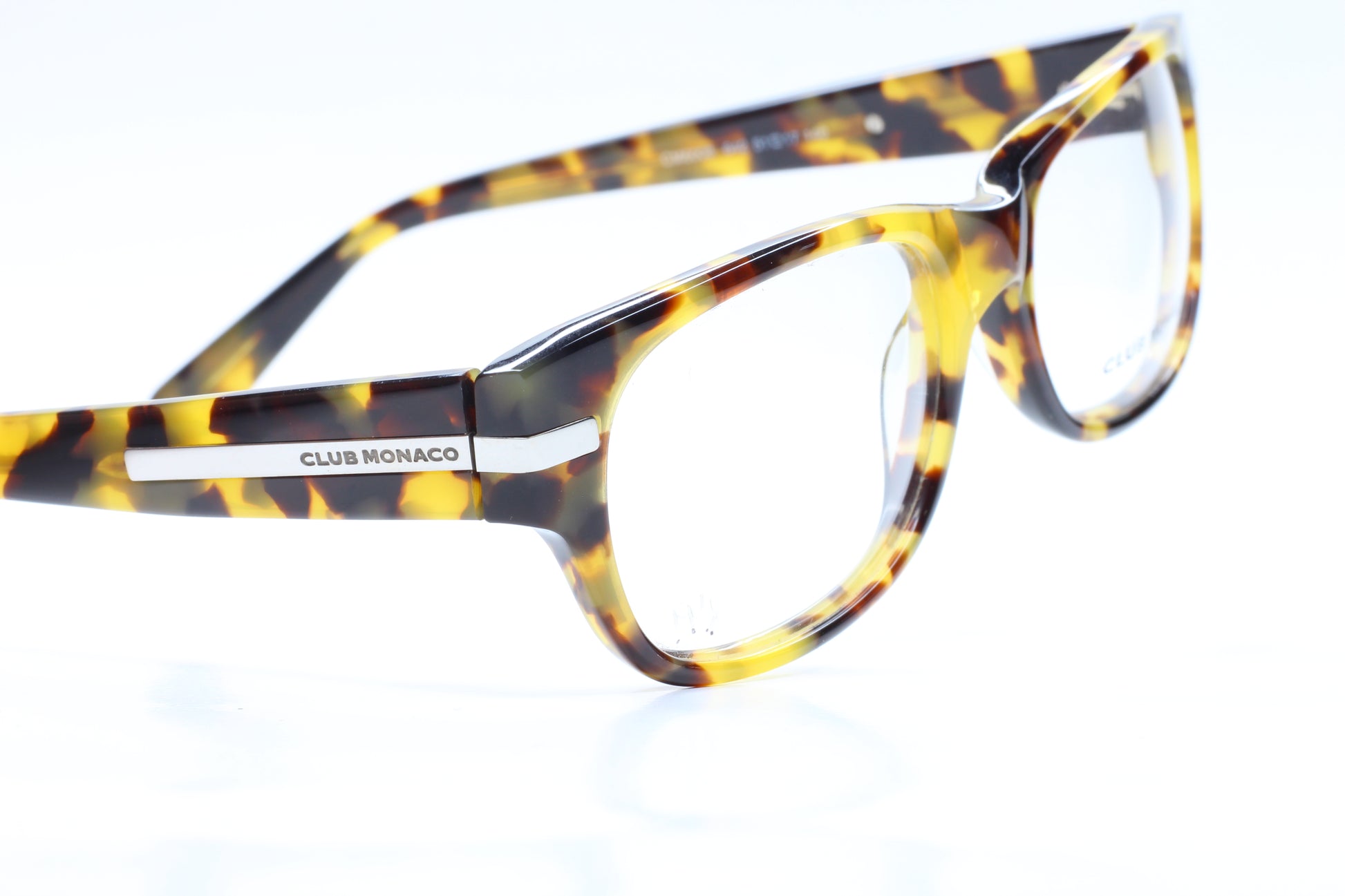 Club Monaco CM6008 642 Yellow Havana Luxury Eyeglasses Optical Frames ABC Optical Eyeglasses