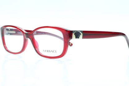 Versace VE3148 974 Red Clear Medusa Head Designer Eyeglasses Optical Frames ABC Optical Eyeglasses