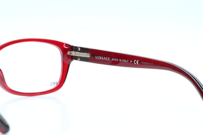 Versace VE3148 974 Red Clear Medusa Head Designer Eyeglasses