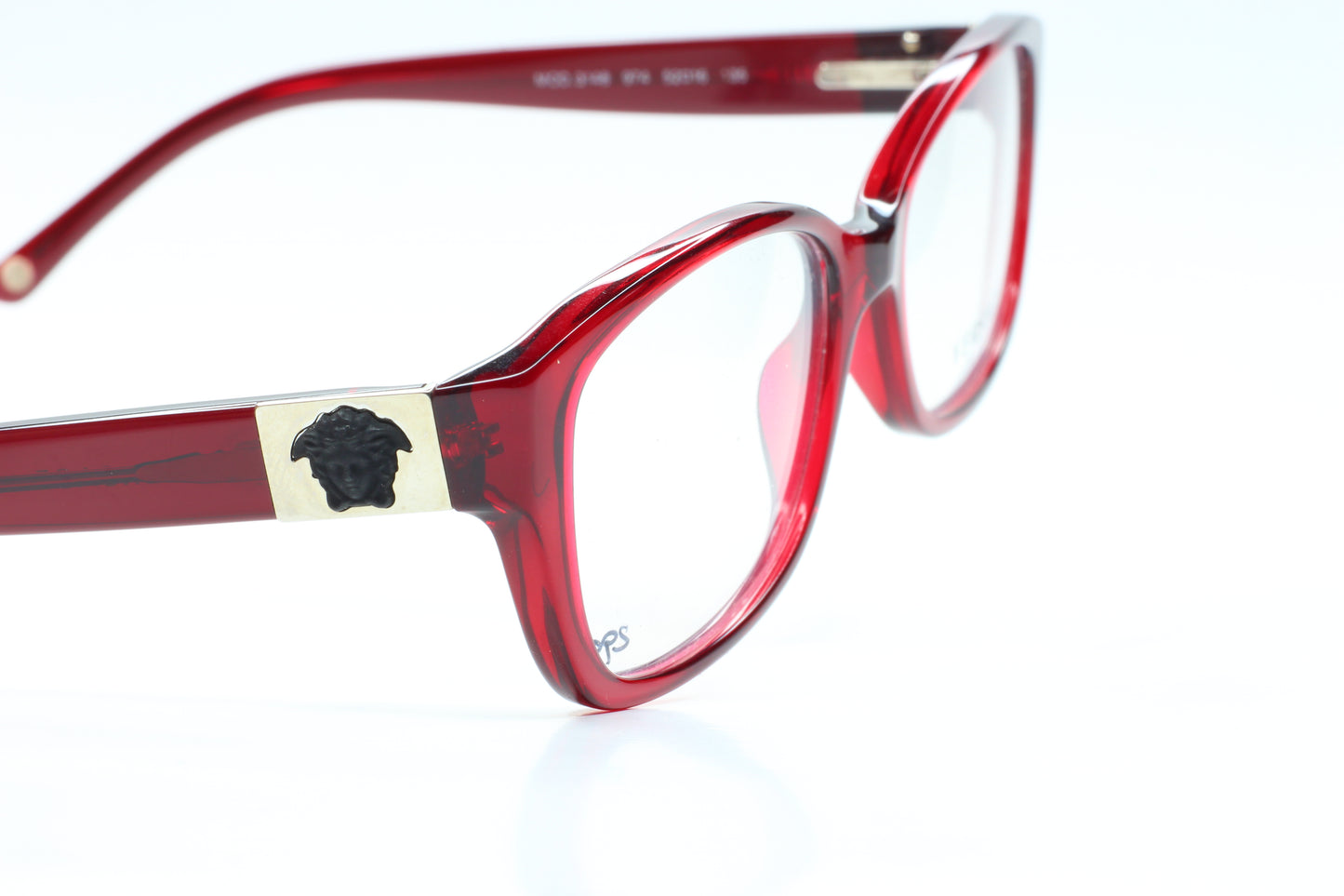 Versace VE3148 974 Red Clear Medusa Head Designer Eyeglasses