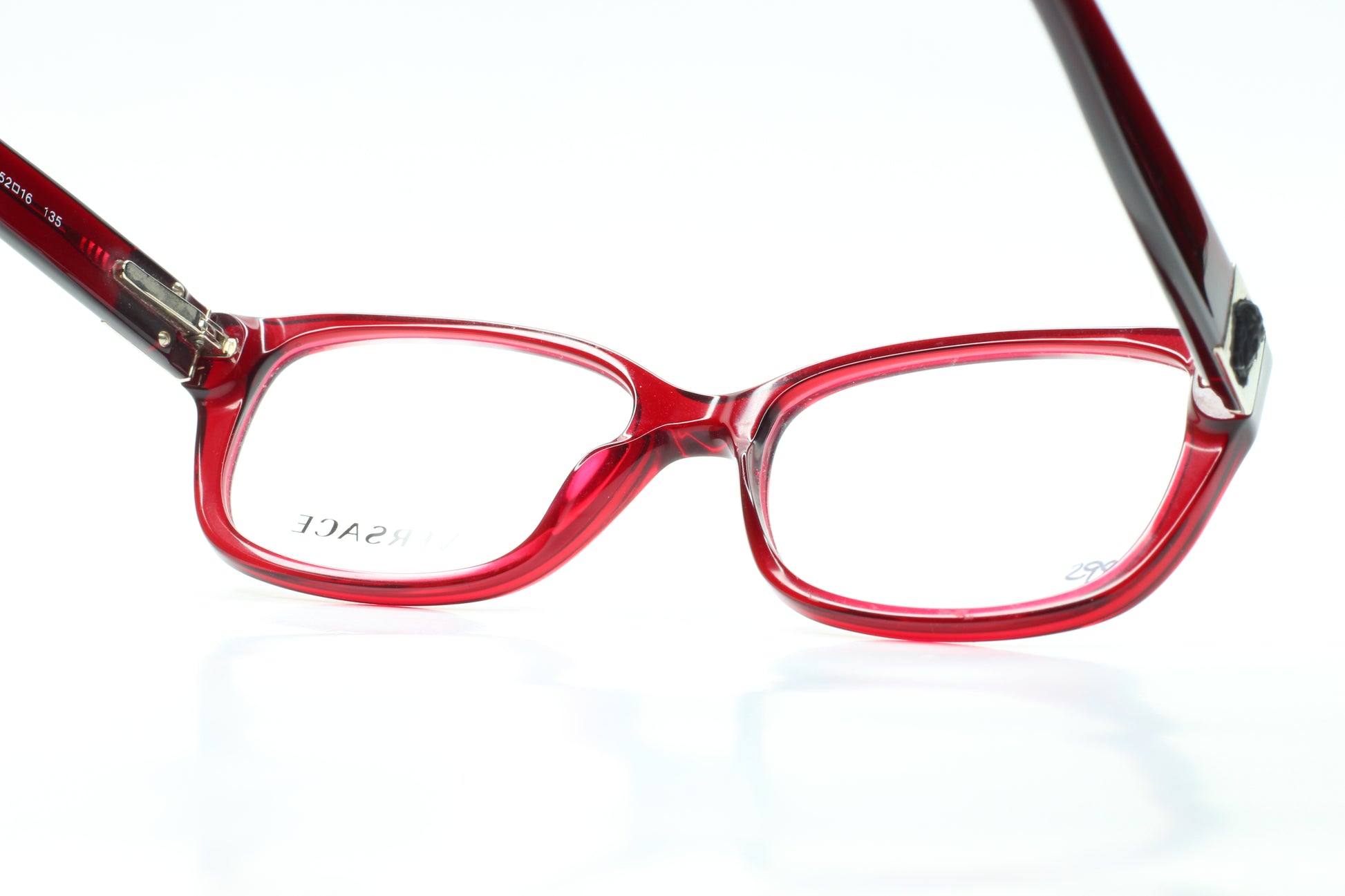 Versace VE3148 974 Red Clear Medusa Head Designer Eyeglasses Optical Frames ABC Optical Eyeglasses