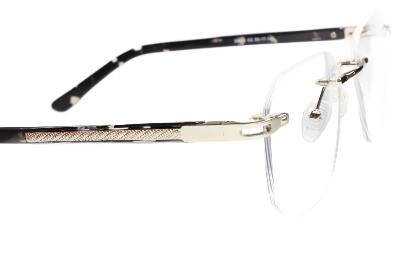 Myriad Eyewear ME25610 Tortoise Gold Rimless Luxury Eyeglasses Optical Frames ABC Optical Eyeglasses