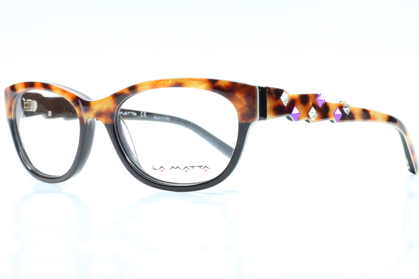 La Matta LMV3111 Havana Brown Acetate Designer Eyeglasses Optical Frames ABC Optical Eyeglasses