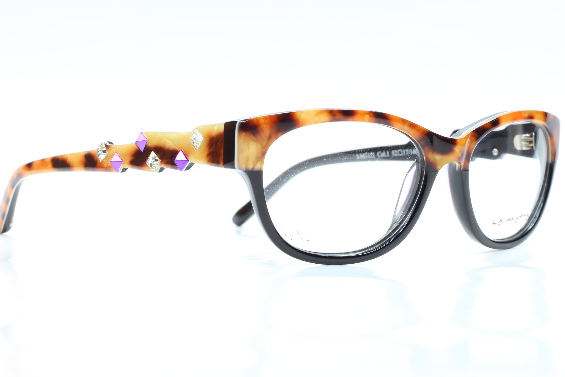 La Matta LMV3111 Havana Brown Acetate Designer Eyeglasses Optical Frames ABC Optical Eyeglasses