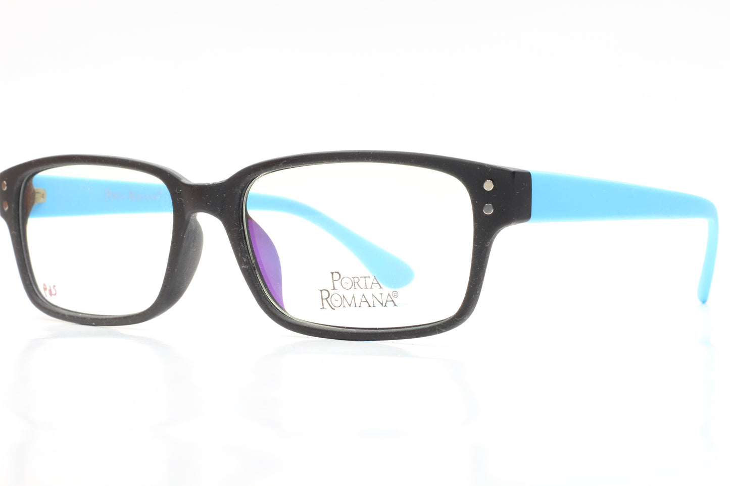 Porta Romana 3126 C188 Black Blue Rubber Italy Eyeglasses