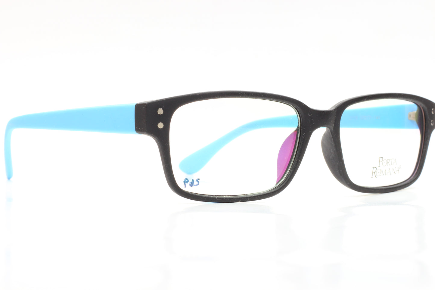 Porta Romana 3126 C188 Black Blue Rubber Italy Eyeglasses Optical Frames ABC Optical Eyeglasses