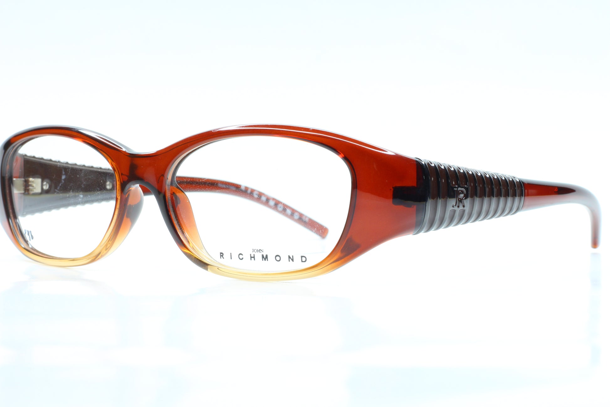 John Richmond JR162 03 Brown Acetate Vintage Eyeglasses Optical Frames ABC Optical Eyeglasses