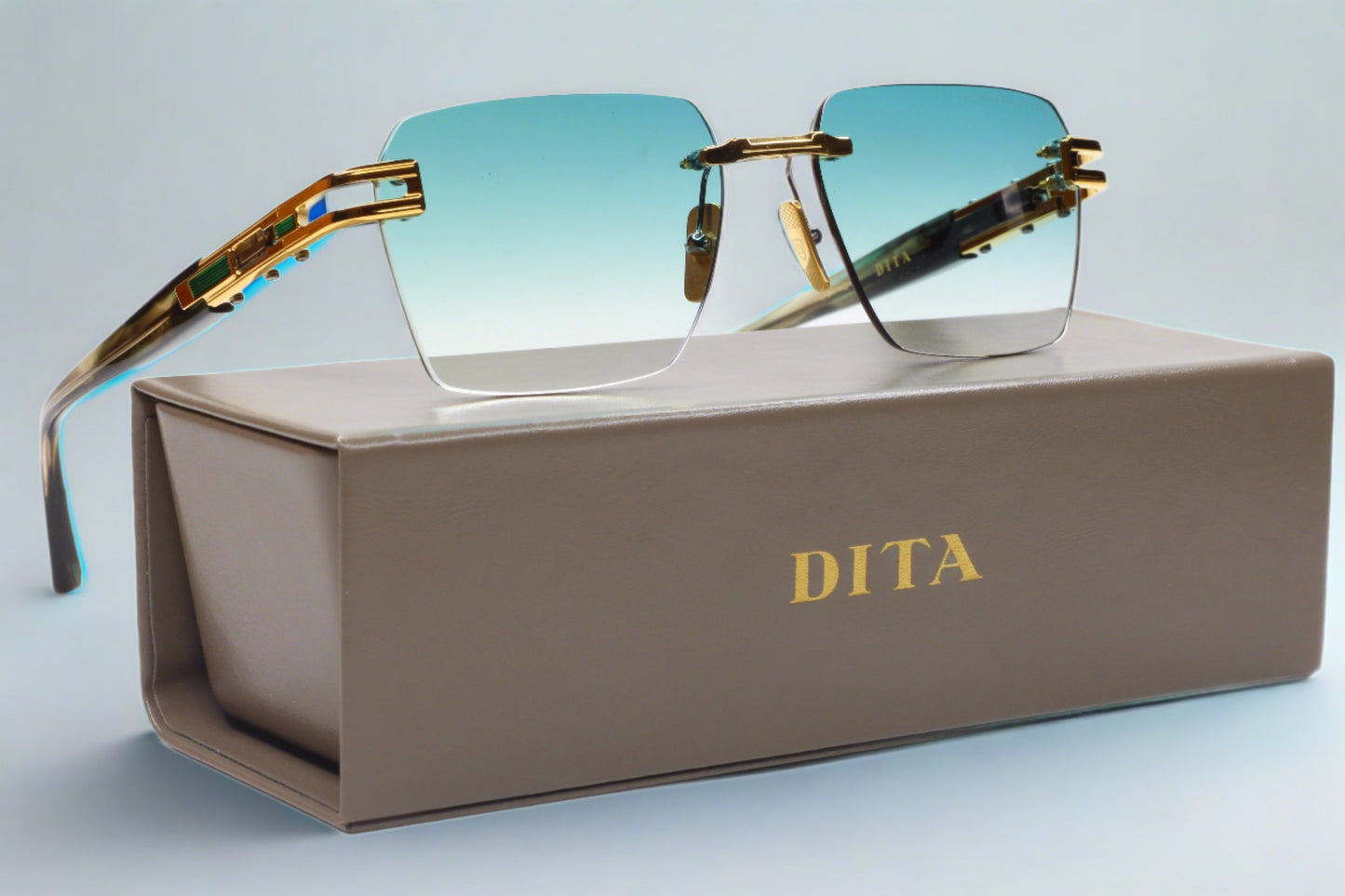 DITA META EVO ONE DTS147-A-03 Yellow Gold Arctic Swirl Sunglasses