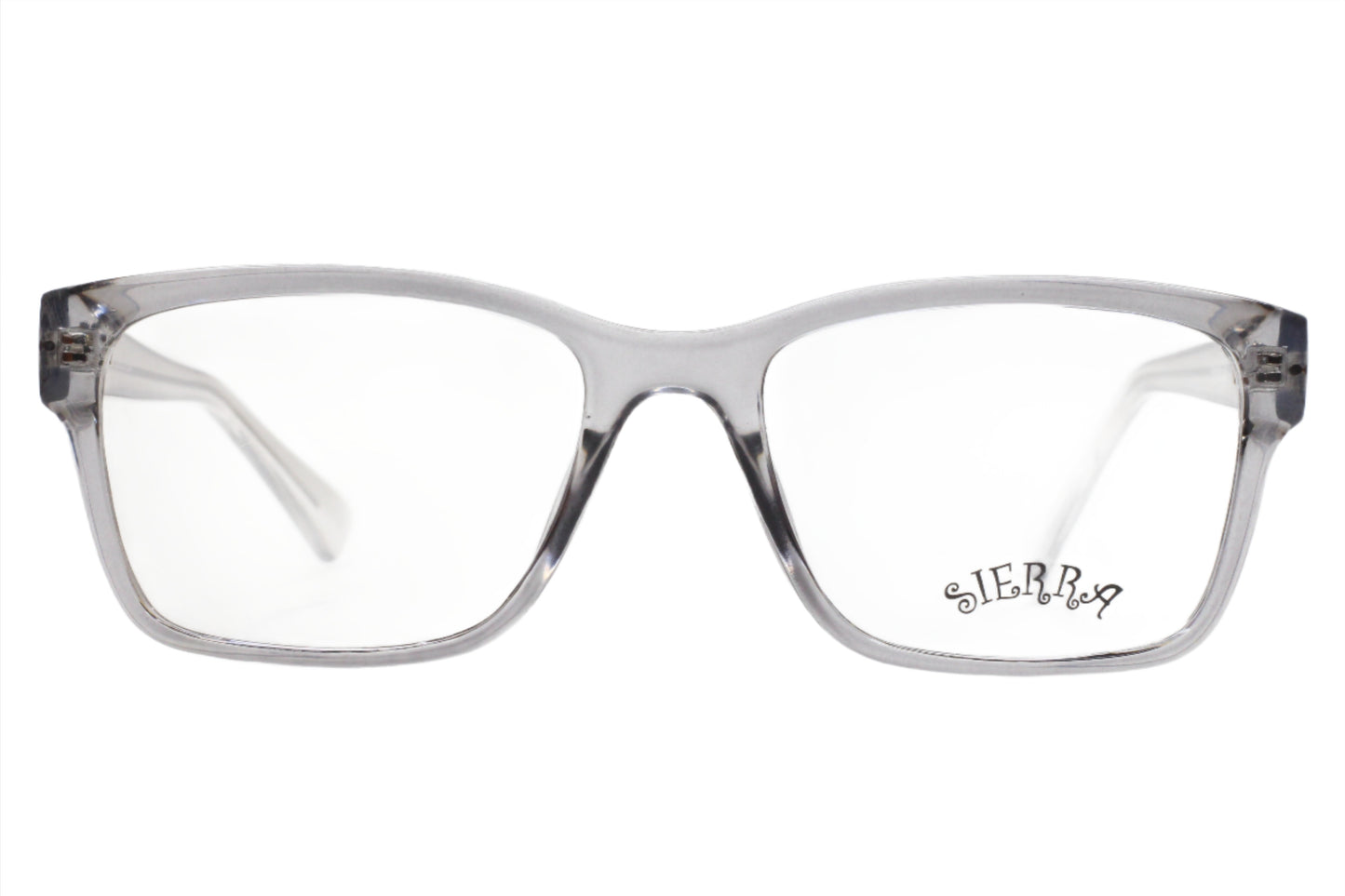 Sierra Crystal Clear Acetate Square Designer Eyeglasses