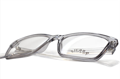 Sierra Crystal Clear Acetate Square Designer Eyeglasses