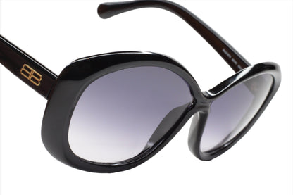 Balenciaga BAL0127S Black Acetate Italy Luxury Sunglasses -Wo