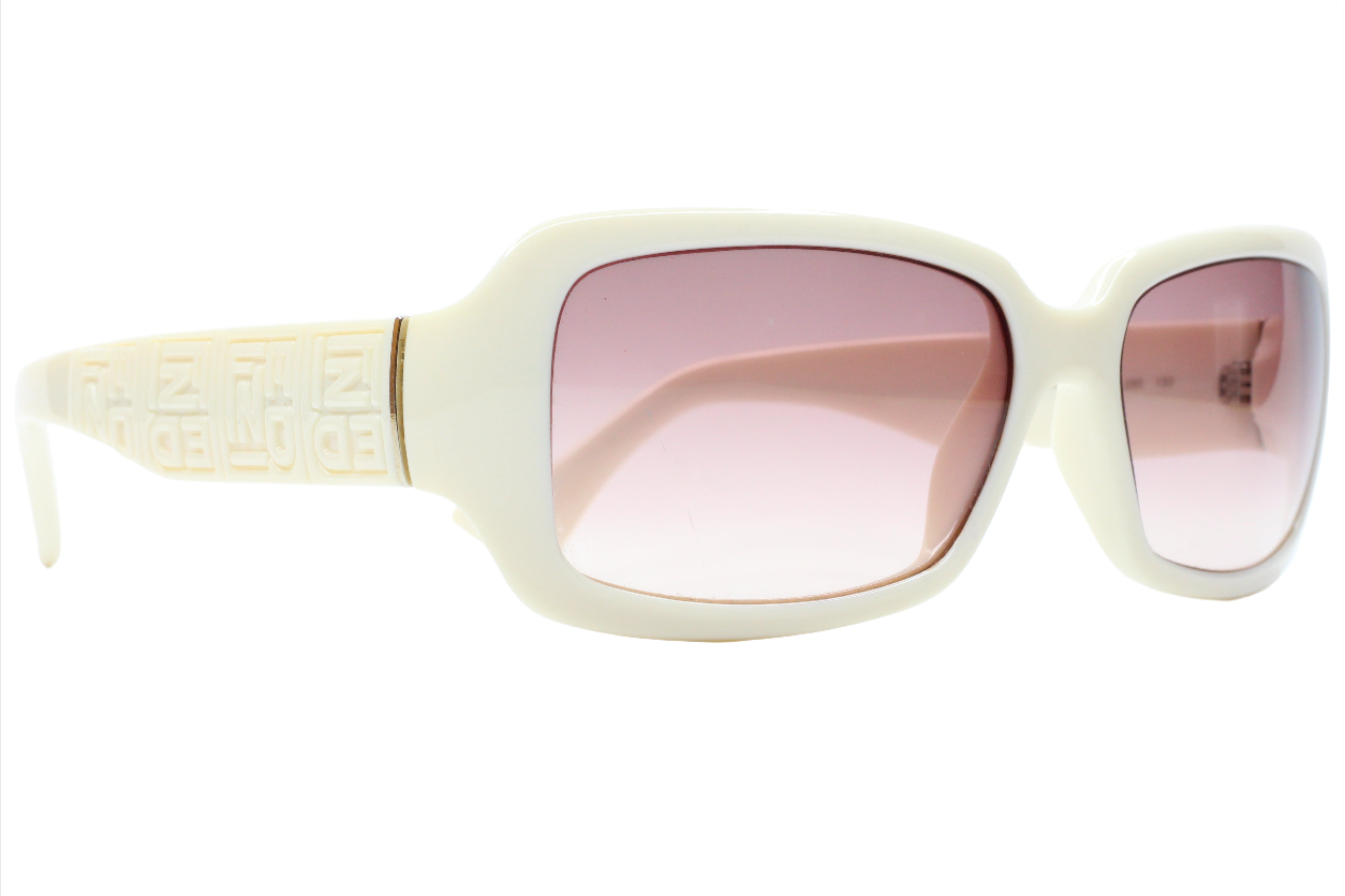 Fendi FS5008 Off White Gradient Acetate Luxury Italy Sunglasses