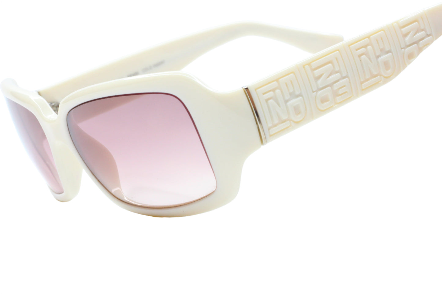 Fendi FS5008 Off White Gradient Acetate Italy Luxury Sunglasses
