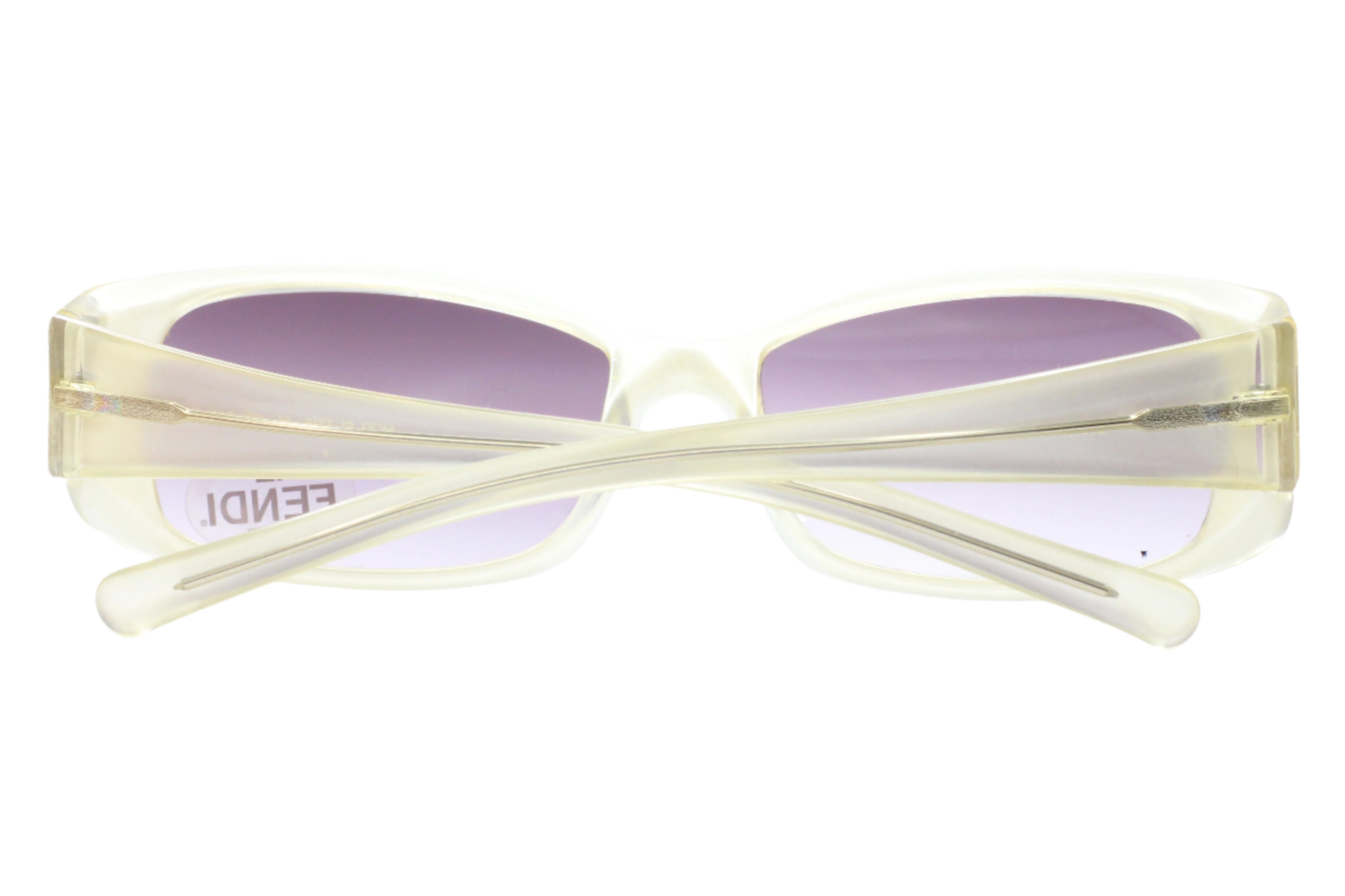 Fendi SL 7735 Clear White Gradient Vintage Designer Italy