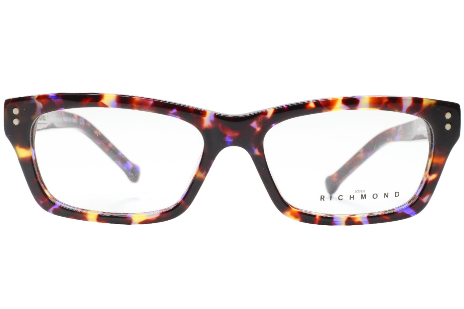 John Richmond JR197-04 col.369 Black Luxury Italy Eyeglasses -Ma 52-16-140 Multicolored Acetate Optical Frames ABC Optical Eyeglasses