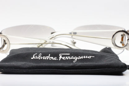 Salvatore Ferragamo SF1047 511/61 Clear Silver Rimless Sunglasses Optical Frames ABC Optical sunglasses