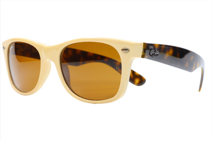 Ray-Ban RB2132 721 Cream Brown Wayfarer Italy Sunglasses Optical Frames ABC Optical sunglasses