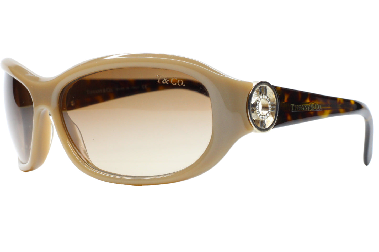 Tiffany & Co TF4010B 80403B Ivory Dark Havana Italy Sunglasses