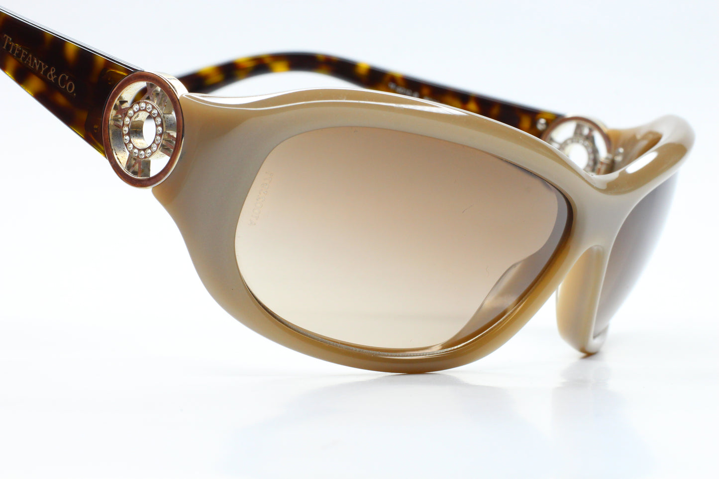 Tiffany & Co TF4010B 80403B Ivory Dark Havana Italy Sunglasses