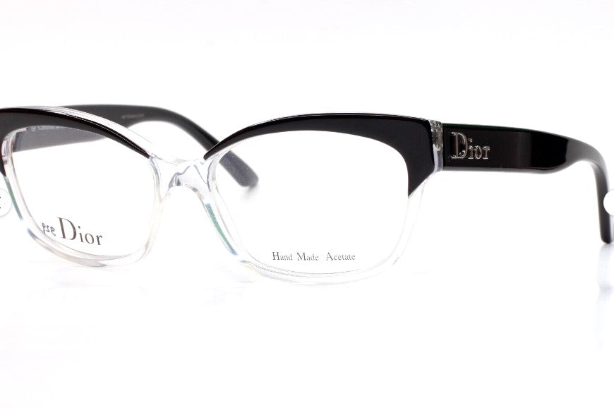 Christian Dior CD3197 K4X Black Clear Designer Eyeglasses -Wo Optical Frames ABC Optical Eyeglasses