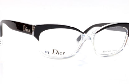 Christian Dior CD3197 K4X Black Clear Designer Eyeglasses -Wo Optical Frames ABC Optical Eyeglasses