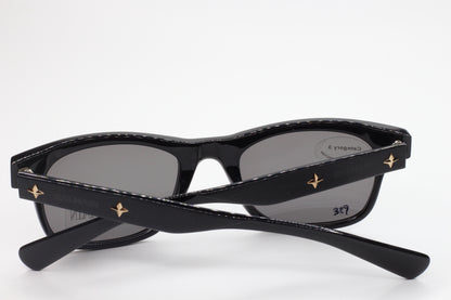 Balmain BL4002 sunglasses black optical frames with gold star accents by ABC Optical
