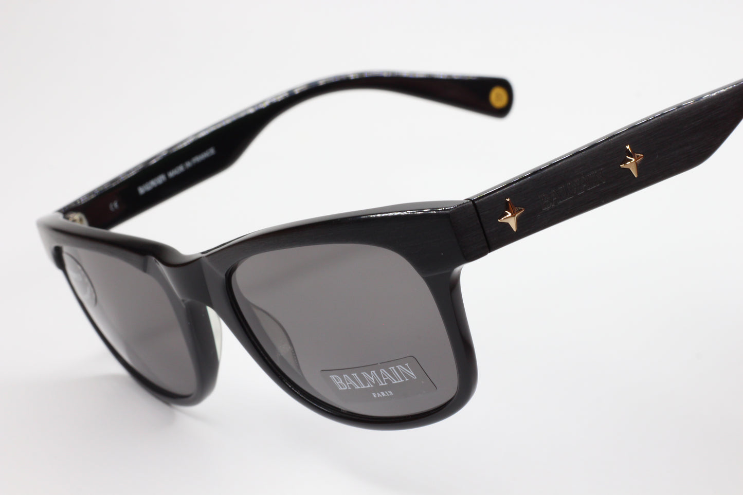 Balmain BL4002 sunglasses black optical frames with star accents by ABC Optical