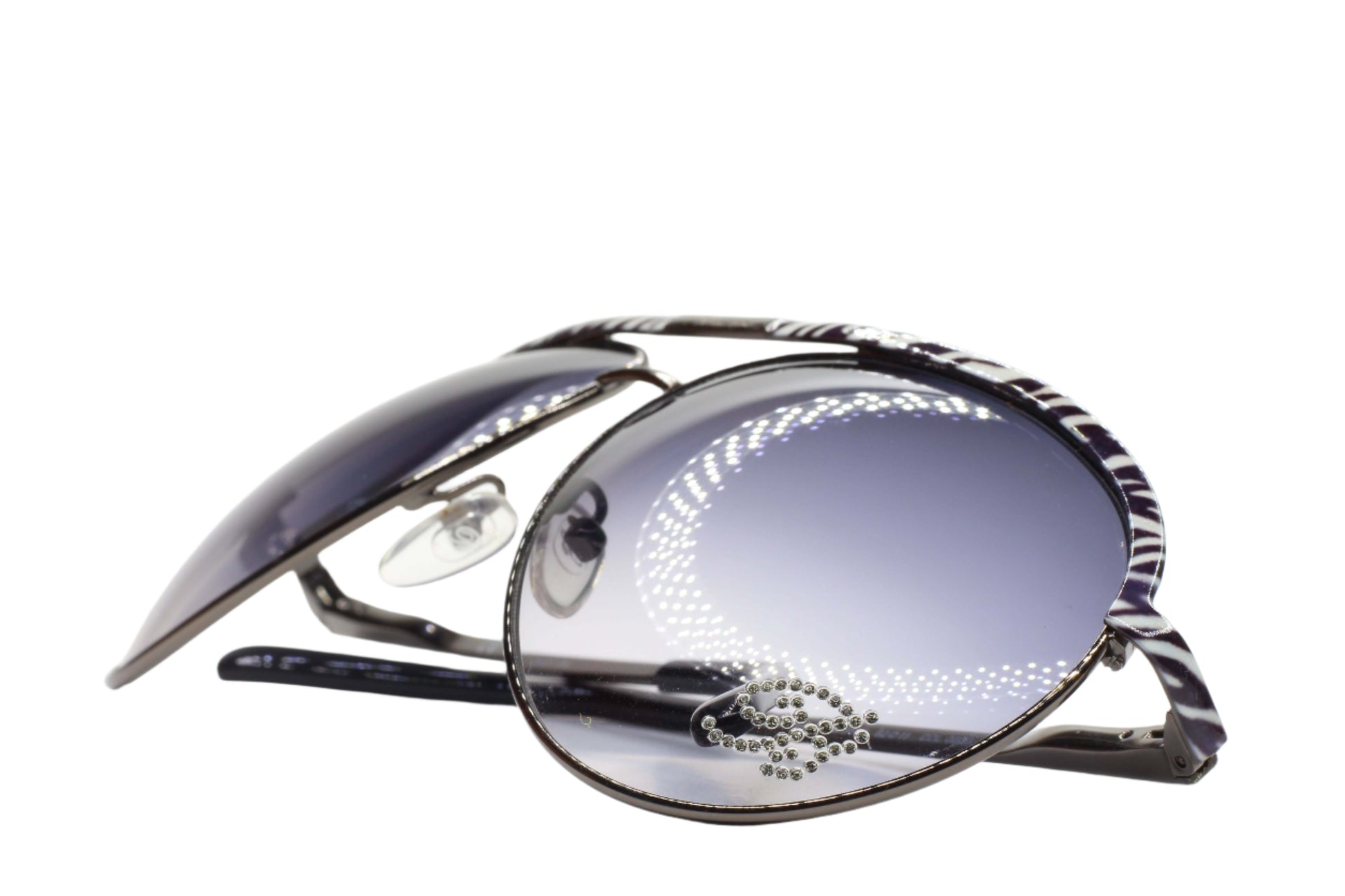 Blumarine SBM9512 08Q3 sunglasses online black oval optical frames with gradient lenses from ABC Optical