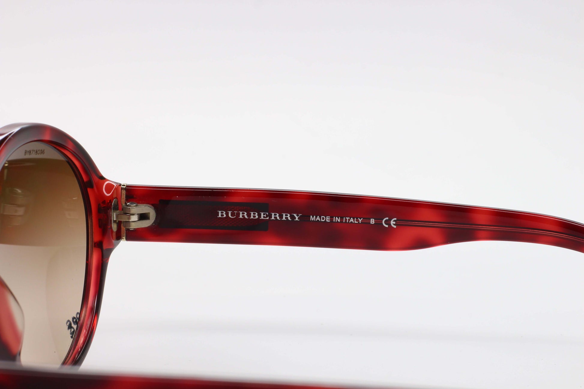 Burberry B4111 3196 13 sunglasses sale featuring red optical frames from ABC Optical
