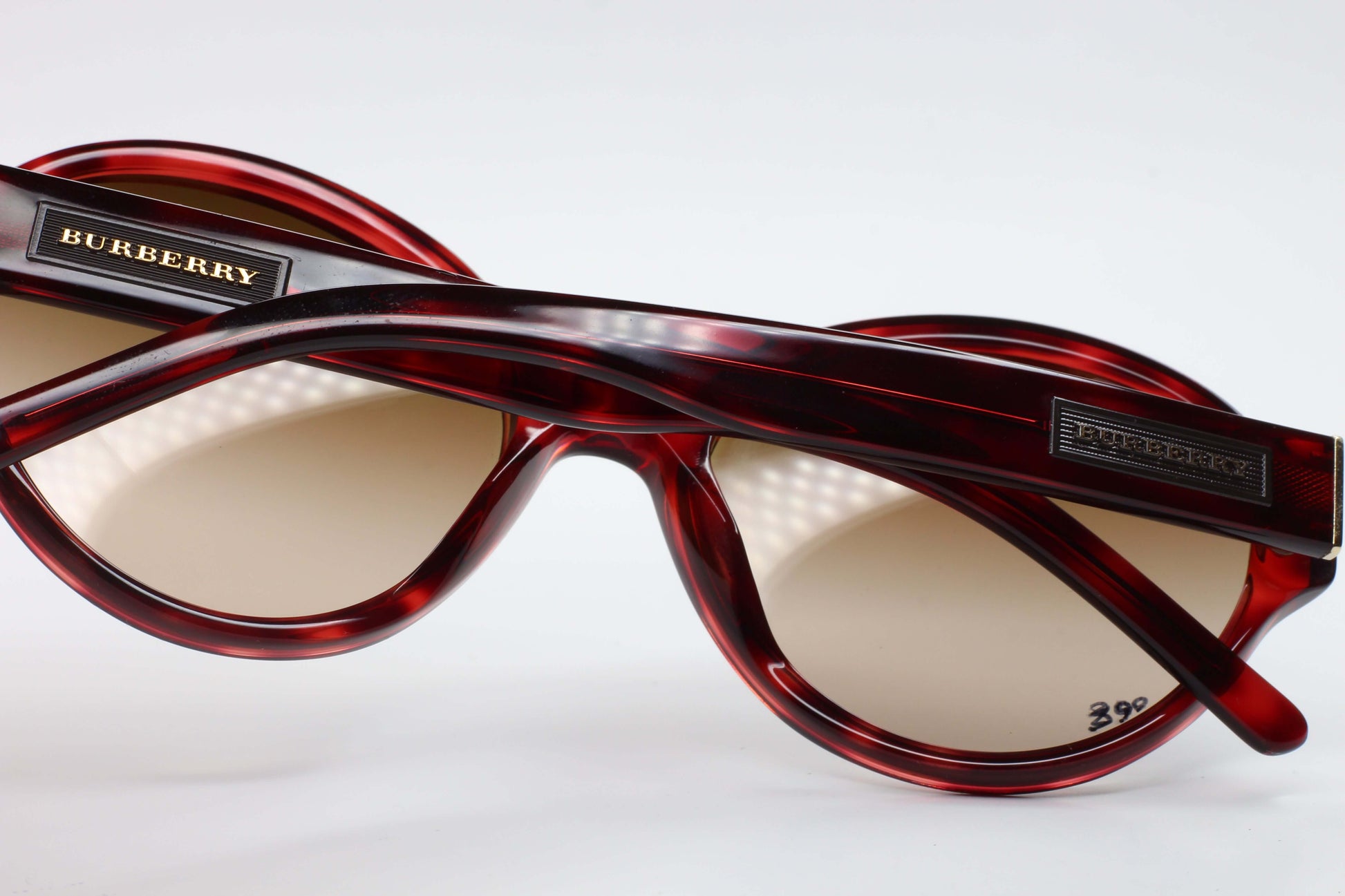Burberry B4111 3196 13 sunglasses sale with brown translucent frame and gradient lenses by ABC Optical