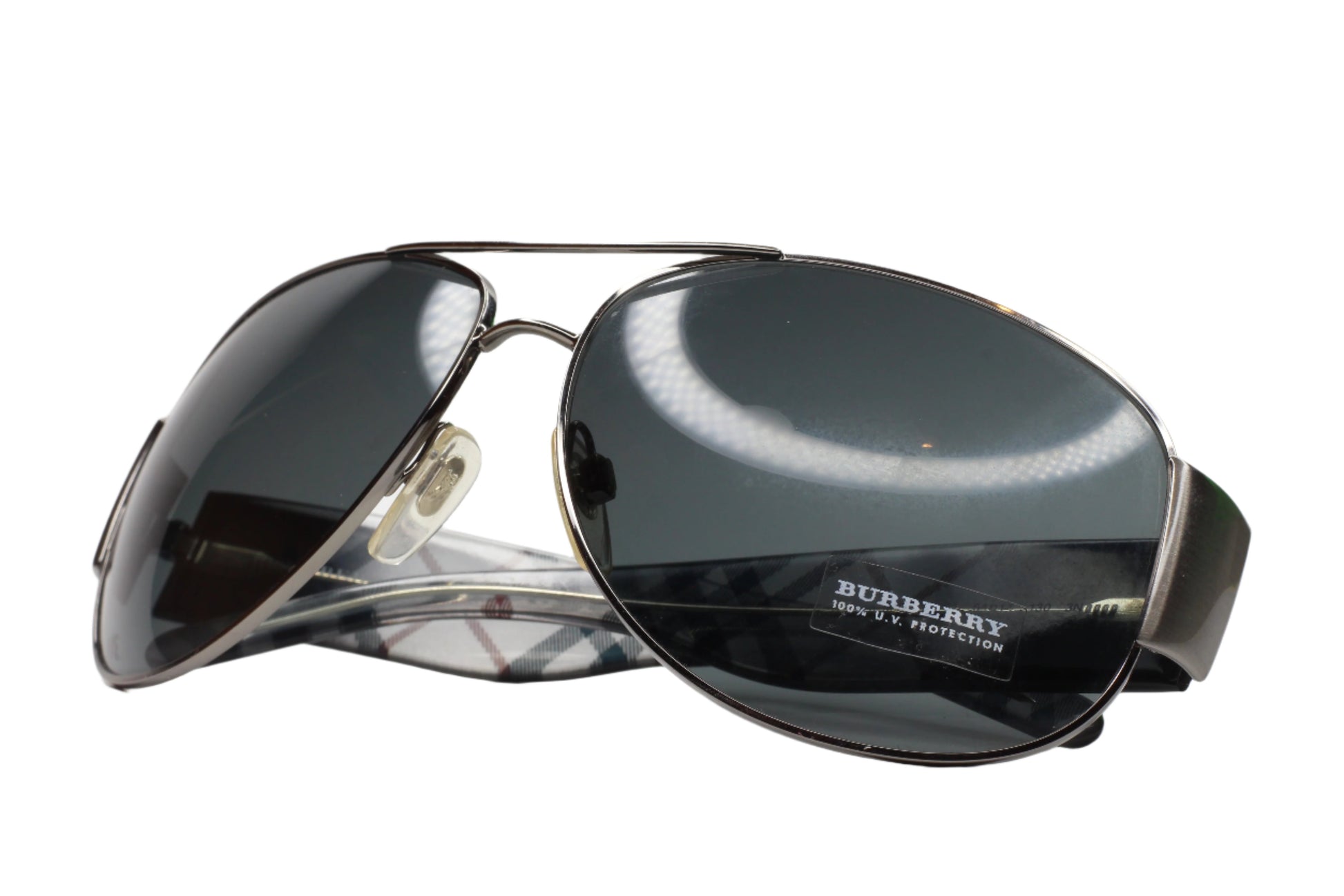 ABC Optical BE3020M Burberry aviator optical frames with dark lenses and metal frame
