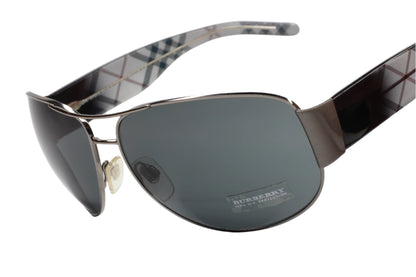ABC Optical BE3020M Burberry aviator optical frames with dark lenses and plaid temple design