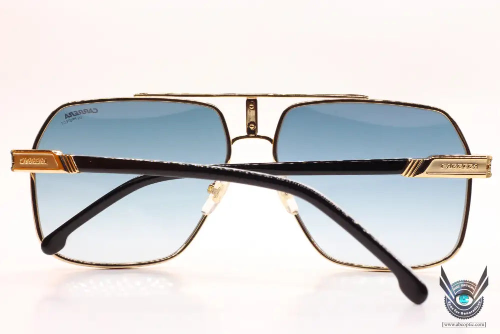 Carrera 1055/s j5g08 gold blue gradient metal designer luxury sunglasses -ma - 62-15-145 / gold / metal - optical frames