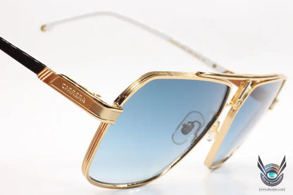 Carrera 1055/s j5g08 gold blue gradient metal designer luxury sunglasses -ma - 62-15-145 / gold / metal - optical frames