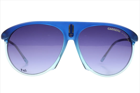 Carrera 0XAR Y5 sunglasses online with blue frame and gradient purple lenses