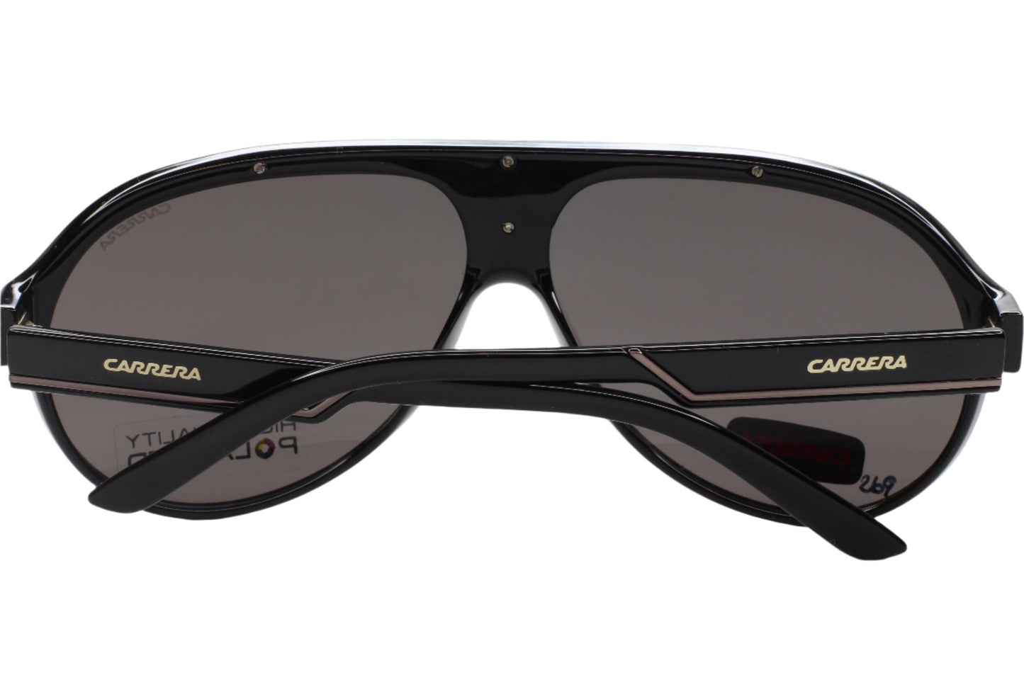 ABC Optical Carrera 57 black aviator sunglasses with sleek black frame and dark lenses