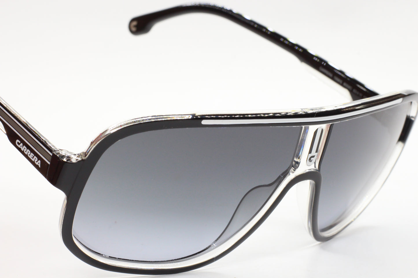 Black Carrera designer shades with silver trim optical frames by ABC Optical buy Carrera designer shades online