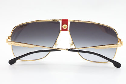 Gold frame Carrera sunglasses with gradient lenses and red nose bridge buy Carrera sunglasses online