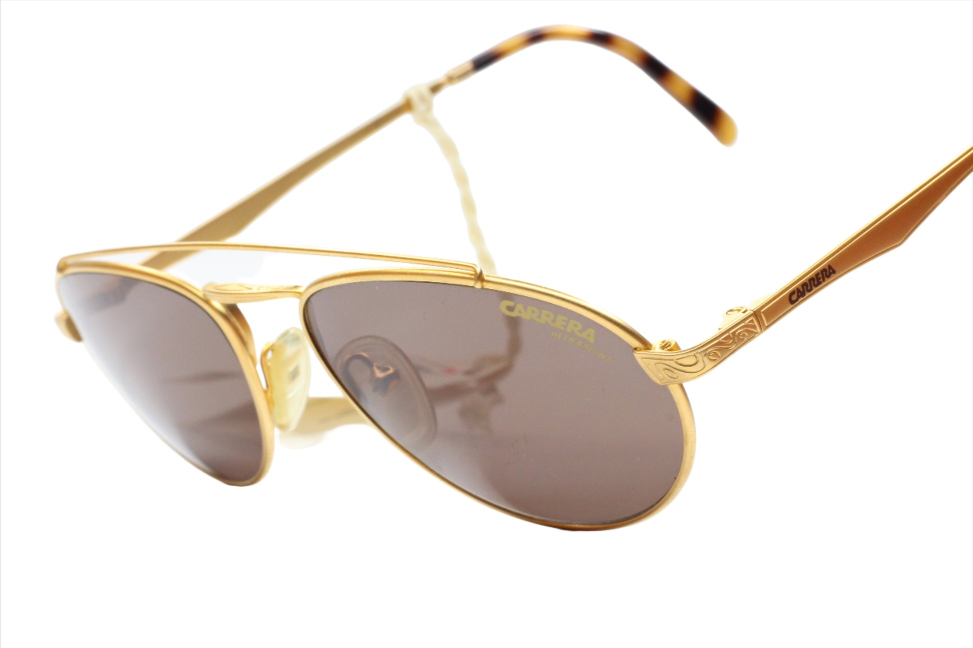 Carrera CA5519 vintage sunglasses with gold frame and brown tinted lenses by ABC Optical