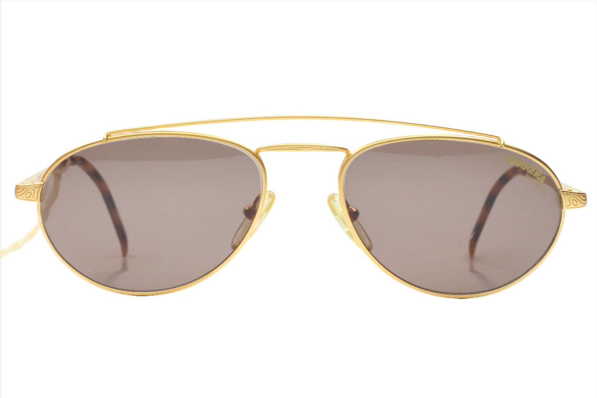 Carrera CA5519 vintage sunglasses with gold metal frame and tinted brown lenses from ABC Optical
