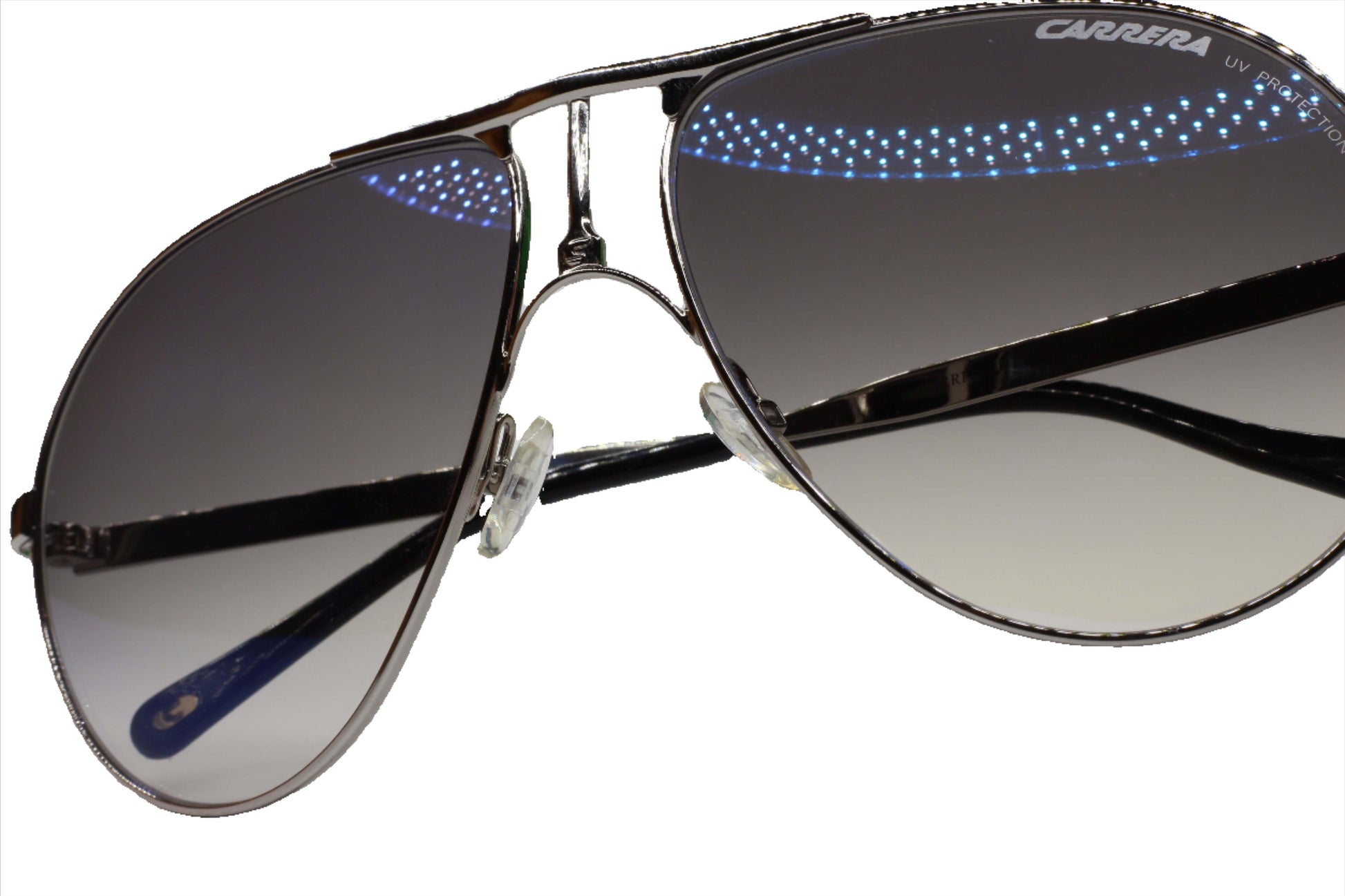 ABC Optical designer aviator sunglasses online with black gradient lenses and metal frame