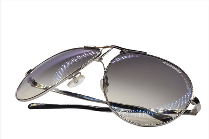 ABC Optical stylish metal aviator optical frames with gray gradient lenses designer aviator sunglasses online