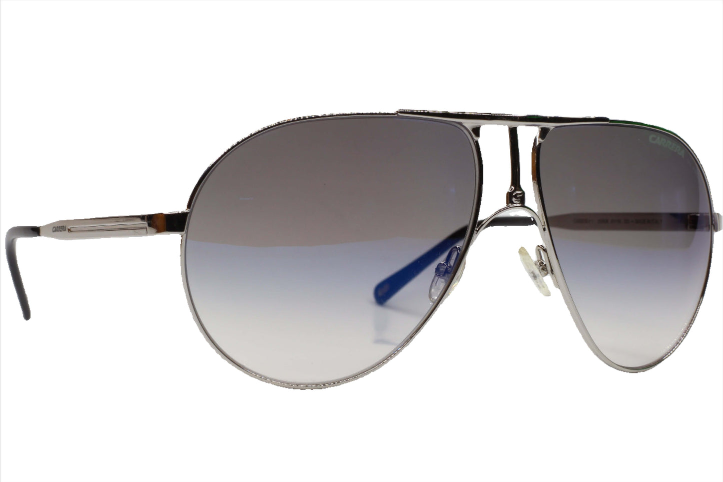 ABC Optical silver metal optical frames styled as designer aviator sunglasses online with gradient lenses